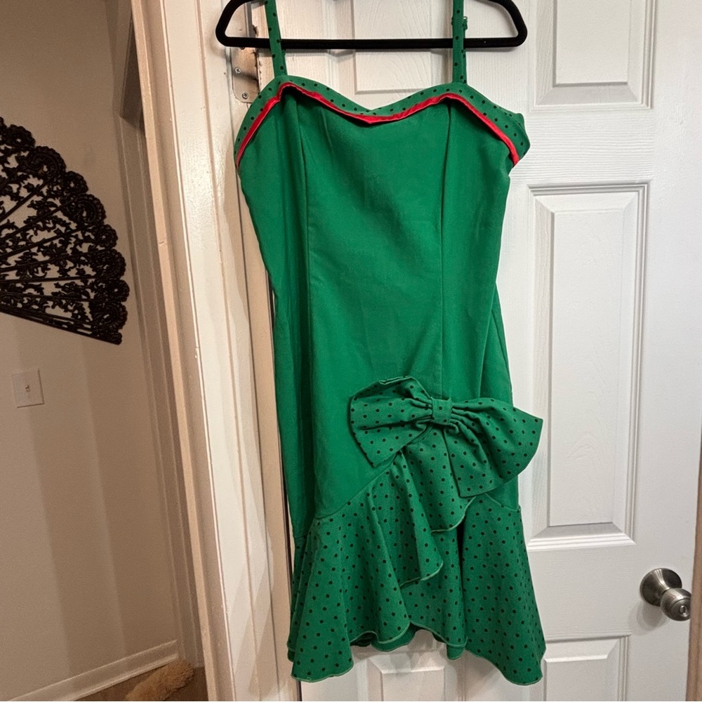 Tatyana Green Cubana Rockabilly Holiday Wiggle XXL Plus Size Retro Pinup Dress